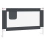 Sponda Letto Sicurezza Bambini Grigio Scuro 120x25 cm Tessuto