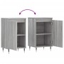 Credenze 2 pz Grigio Sonoma 40x35x70 cm in Legno Multistrato