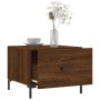 Tavolini Salotto 2 pz Rovere Marrone 50x50x40 Legno Multistrato