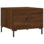 Tavolini Salotto 2 pz Rovere Marrone 50x50x40 Legno Multistrato