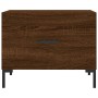 Tavolini Salotto 2 pz Rovere Marrone 50x50x40 Legno Multistrato
