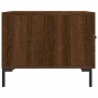 Tavolini Salotto 2 pz Rovere Marrone 50x50x40 Legno Multistrato