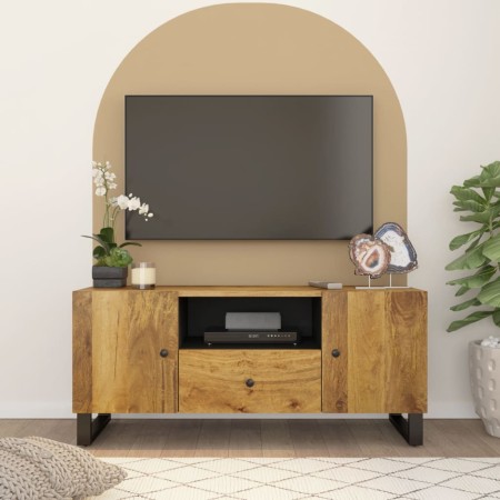 Mobile TV 105x33,5x46cm Legno Massello Mango Legno Multistrato