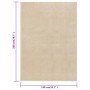 Tappeto a Pelo Corto 140x200 cm Beige