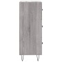 Credenza Grigio Sonoma 34,5x34x90 cm in Legno Multistrato