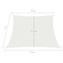 Vela Parasole 160 g/m² Bianca 4/5x4 m in HDPE