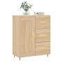 Credenza Rovere Sonoma 69,5x34x90 cm in Legno Multistrato