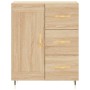 Credenza Rovere Sonoma 69,5x34x90 cm in Legno Multistrato