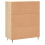 Credenza Rovere Sonoma 69,5x34x90 cm in Legno Multistrato