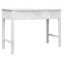 Tavolo Consolle Bianco Anticato 110x45x76 cm in Legno