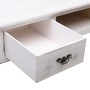 Tavolo Consolle Bianco Anticato 110x45x76 cm in Legno