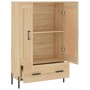 Credenza Rovere Sonoma 69,5x31x115 cm in Legno Multistrato