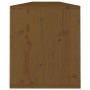 Pensili 2 pz Marrone Miele 100x30x35 cm Legno Massello di Pino