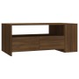 Tavolino Salotto Rovere Marrone 102x55x42 cm Legno Multistrato