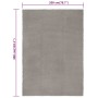 Tappeto Rettangolare Grigio 200x300 cm in Cotone