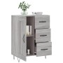 Credenza Grigio Sonoma 69,5x34x90 cm in Legno Multistrato