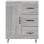 Credenza Grigio Sonoma 69,5x34x90 cm in Legno Multistrato