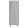 Credenza Grigio Sonoma 69,5x34x90 cm in Legno Multistrato