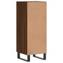 Credenza Rovere Marrone 34,5x34x90 cm in Legno Multistrato