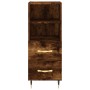 Credenza Rovere Fumo 34,5x34x90 cm in Legno Multistrato