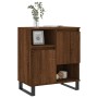 Credenza Rovere Marrone 60x35x70 cm in Legno Multistrato