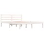 Giroletto in Legno Massello 135x190 cm Bianco Small Double