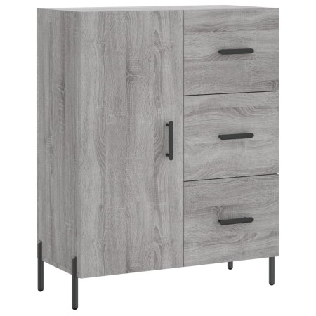 Credenza Grigio Sonoma 69,5x34x90 cm in Legno Multistrato