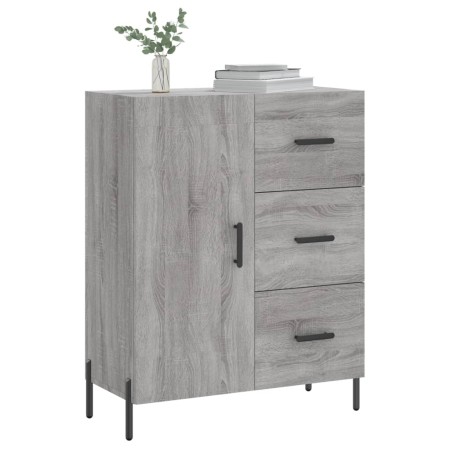 Credenza Grigio Sonoma 69,5x34x90 cm in Legno Multistrato