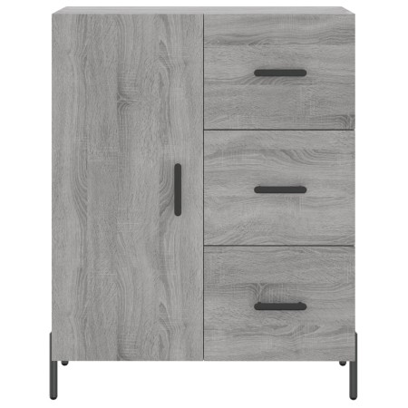 Credenza Grigio Sonoma 69,5x34x90 cm in Legno Multistrato