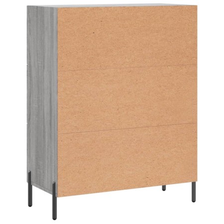 Credenza Grigio Sonoma 69,5x34x90 cm in Legno Multistrato