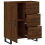 Credenza Rovere Marrone 69,5x34x90 cm in Legno Multistrato