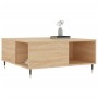 Tavolino Salotto Rovere Sonoma 80x80x36,5 cm Legno Multistrato