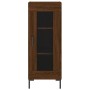 Credenza Rovere Marrone 34,5x34x90 cm in Legno Multistrato