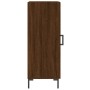 Credenza Rovere Marrone 34,5x34x90 cm in Legno Multistrato