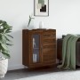 Credenza Rovere Marrone 69,5x34x90 cm in Legno Multistrato