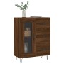 Credenza Rovere Marrone 69,5x34x90 cm in Legno Multistrato