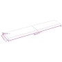 Piano Tavolo Marrone Scuro 200x40x(2-4)cm Rovere Non Trattato