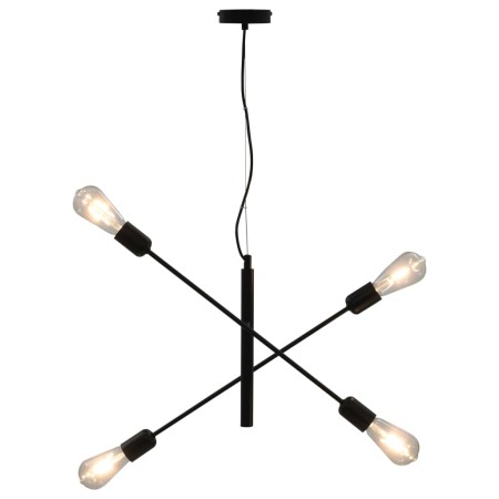 Lampada da Soffitto con Lampadine 2 W Nero E27