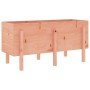 Fioriera Rialzata Giardino 121x50x57 cm Legno Massello Douglas