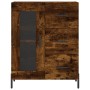 Credenza Rovere Fumo 69,5x34x90 cm in Legno Multistrato