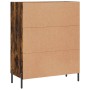 Credenza Rovere Fumo 69,5x34x90 cm in Legno Multistrato