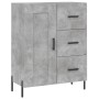 Credenza Grigio Cemento 69,5x34x90 cm in Legno Multistrato