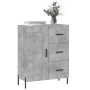 Credenza Grigio Cemento 69,5x34x90 cm in Legno Multistrato