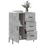 Credenza Grigio Cemento 69,5x34x90 cm in Legno Multistrato