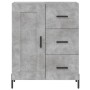 Credenza Grigio Cemento 69,5x34x90 cm in Legno Multistrato