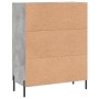 Credenza Grigio Cemento 69,5x34x90 cm in Legno Multistrato