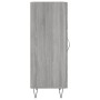 Credenza Grigio Sonoma 34,5x34x90 cm in Legno Multistrato