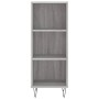 Credenza Grigio Sonoma 34,5x32,5x90 cm in Legno Multistrato