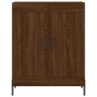 Credenza Rovere Marrone 69,5x34x90 cm in Legno Multistrato