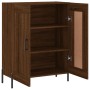 Credenza Rovere Marrone 69,5x34x90 cm in Legno Multistrato